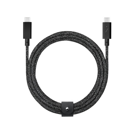 Sie sehen das Produktbild 01 von Native Union Belt Pro USB-C Kabel 2.4m mit LED-Anzeige, 240W, cosmos/schwarz Native Union Belt Pro USB-C Kabel 2.4m mit LED-Anzeige, 240W, cosmos/schwarz