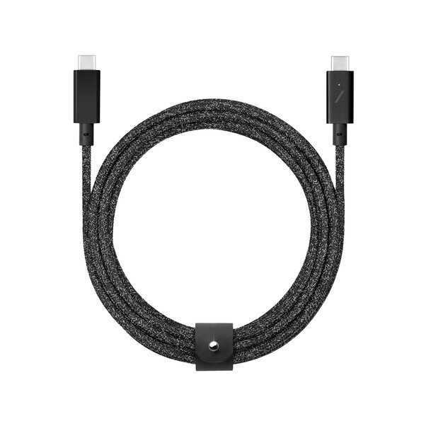 Sie sehen das Produktbild 01 von Native Union Belt Pro USB-C Kabel 2.4m mit LED-Anzeige, 240W, cosmos/schwarz Native Union Belt Pro USB-C Kabel 2.4m mit LED-Anzeige, 240W, cosmos/schwarz