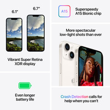 iPhone 14, 128GB, mitternacht>