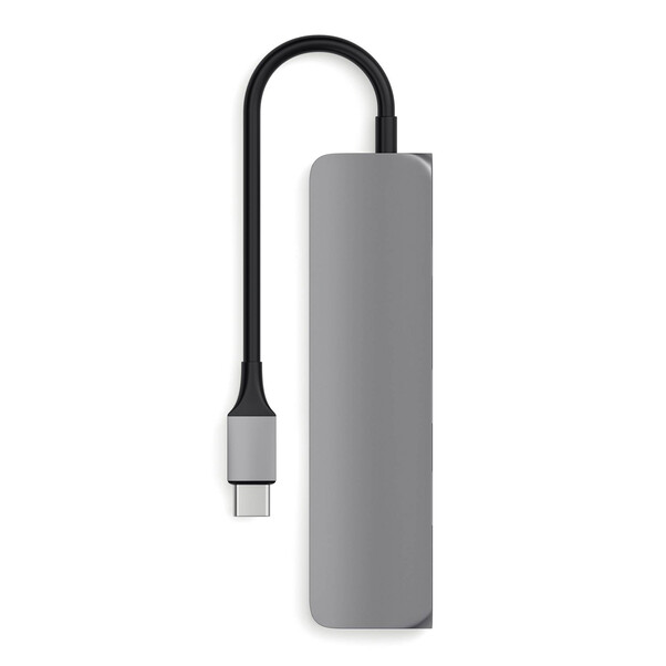 Satechi Type-C USB Passthrough HDMI Hub, space grau