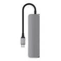 Satechi Type-C USB Passthrough HDMI Hub, space grau