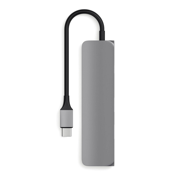 Satechi Type-C USB Passthrough HDMI Hub, space grau