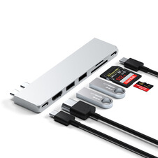 Sie sehen das Produktbild 04 von Satechi Type-C Pro Hub Slim, silber Satechi Type-C Pro Hub Slim, silber