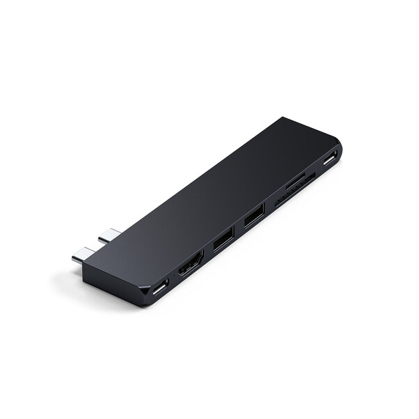 Sie sehen das Produktbild 01 von Satechi Type-C Pro Hub Slim, mitternacht Satechi Type-C Pro Hub Slim, mitternacht