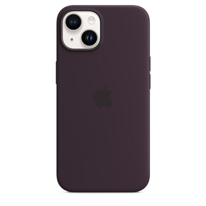 Sie sehen das Produkt Apple iPhone 14 Silikon Case mit MagSafe, holunder, Produktbild: 01 Apple iPhone 14 Silikon Case mit MagSafe, holunder