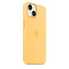 Apple iPhone 14 Silikon Case mit MagSafe, sonnenlicht&gt;