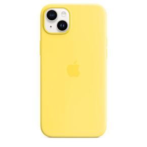 Sie sehen das Produktbild 01 von Apple iPhone 14 Plus Silikon Case mit MagSafe, kanariengelb> Apple iPhone 14 Plus Silikon Case mit MagSafe, kanariengelb>