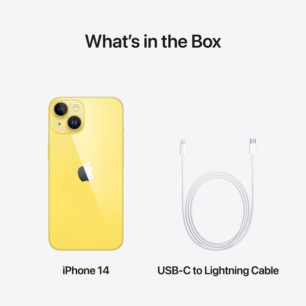 iPhone 14, 256GB, gelb