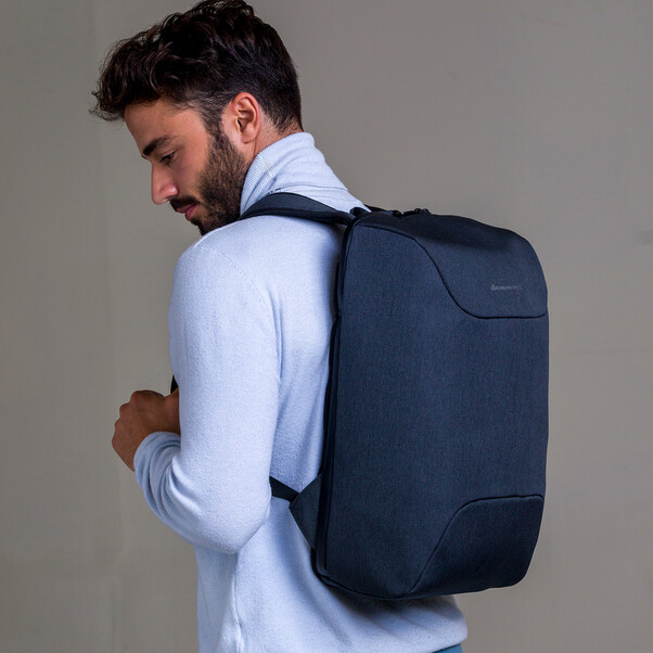 dbramante Charlottenborg recycelter Rucksack 16", dunkelblau