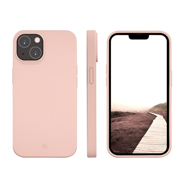 dbramante Monaco Silikon Case mit MagSafe für iPhone 14, rosa >