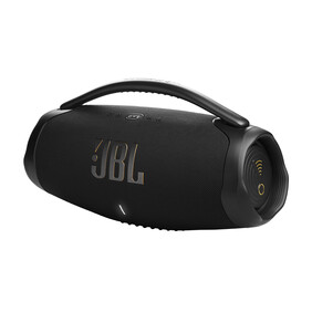 JBL Boombox 3 Wi-Fi, tragbarer Bluetooth-Lautsprecher, schwarz