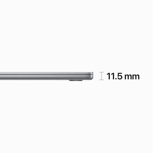 MacBook Air 15" M2 Chip 8-Core CPU und 10-Core GPU, 8GB, 512GB SSD, space grau>