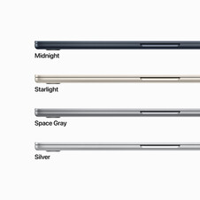 MacBook Air 15" M2 Chip 8-Core CPU und 10-Core GPU, 8GB, 256GB SSD, polarstern>