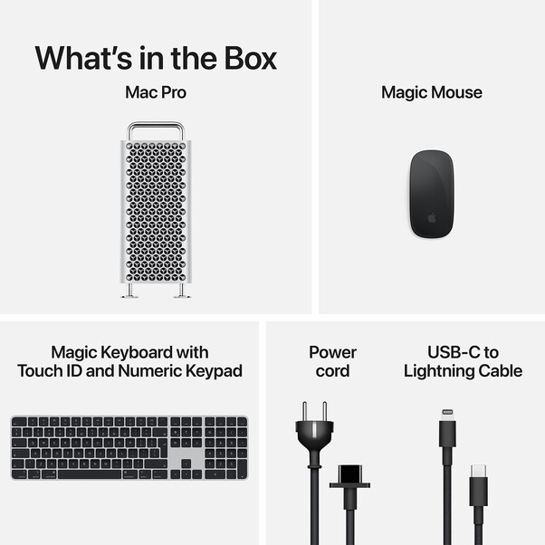 Mac Pro Tower M2 Ultra mit 24-Core CPU, 60-Core GPU, 64GB, 1TB SSD