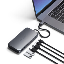 Sie sehen das Produktbild 04 von Satechi USB-C Multimedia Adapter M1, space grau Satechi USB-C Multimedia Adapter M1, space grau