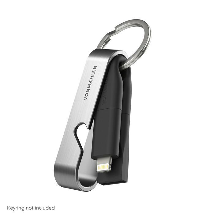 Vonmählen High Six, 6-in-1 Schnellladekabel, schwarz/silber