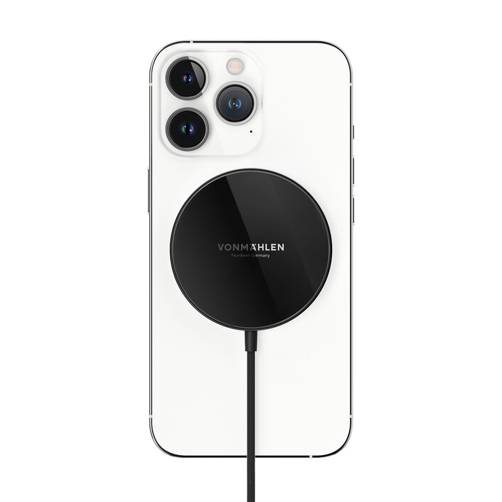 Vonmählen Aura Mini, magnetisches WL Charging Pad, schwarz