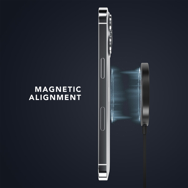 Sie sehen das Produktbild 04 von Vonmählen Aura Mini, magnetisches WL Charging Pad, schwarz Vonmählen Aura Mini, magnetisches WL Charging Pad, schwarz