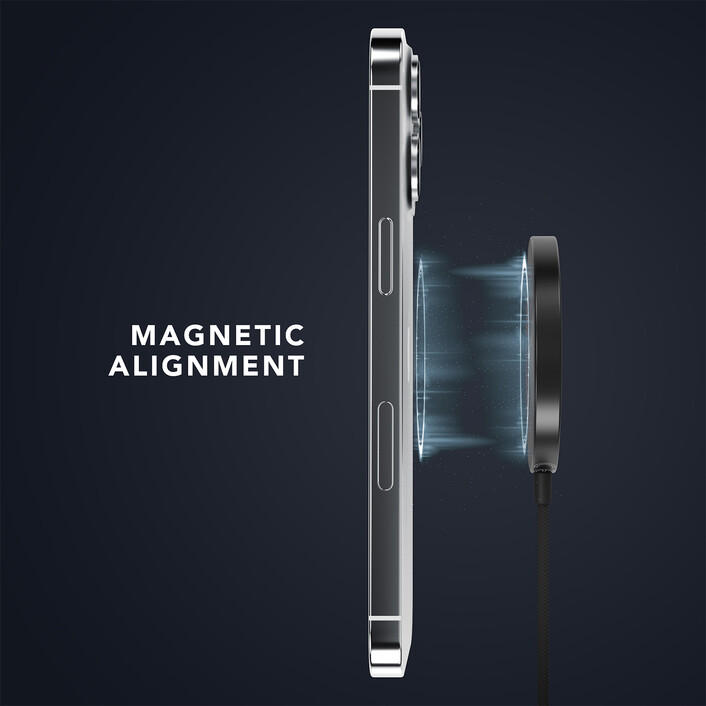 Vonmählen Aura Mini, magnetisches WL Charging Pad, schwarz