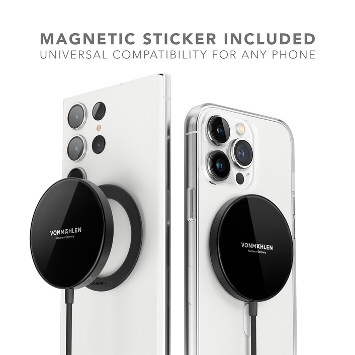 Vonmählen Aura Mini, magnetisches WL Charging Pad, schwarz