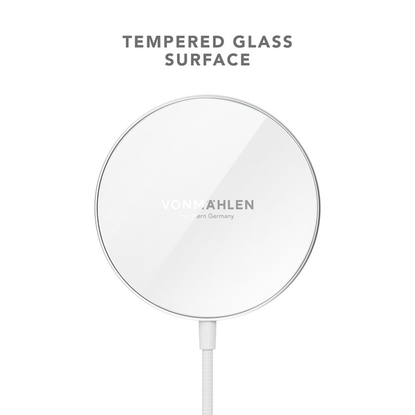 Sie sehen das Produktbild 02 von Vonmählen Aura Mini, magnetisches WL Charging Pad, weiß Vonmählen Aura Mini, magnetisches WL Charging Pad, weiß