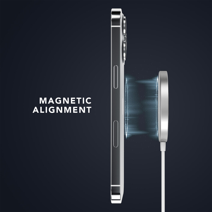 Vonmählen Aura Mini, magnetisches WL Charging Pad, weiß