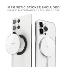 Sie sehen das Produktbild 05 von Vonmählen Aura Mini, magnetisches WL Charging Pad, weiß Vonmählen Aura Mini, magnetisches WL Charging Pad, weiß