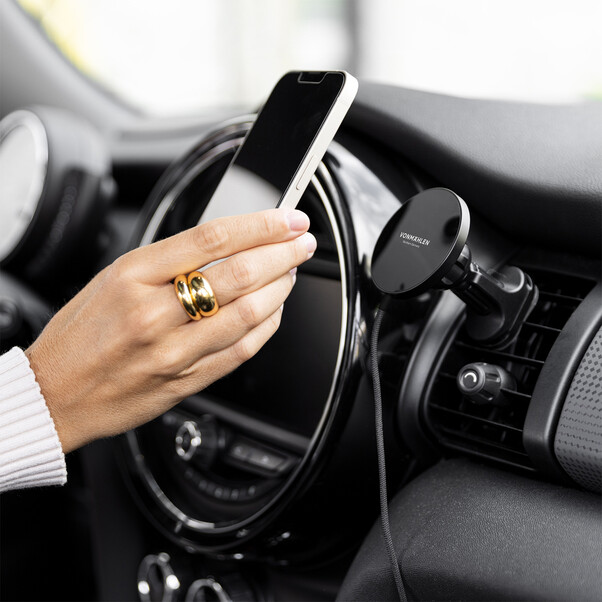 Vonmählen Aura Car, magnetisches WL Auto-Charging Pad, weiß