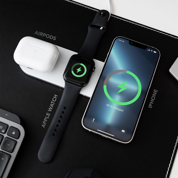 Vonmählen Aura Home, 3-in-1 WL Charging Station, weiß