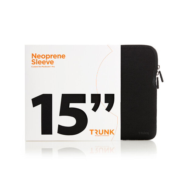 Trunk Neopren Sleeve für MacBook Air / MacBook Pro 15", schwarz