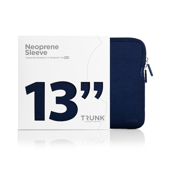 Trunk Neopren Sleeve für MacBook Air &amp; MacBook Pro 13", dunkelblau