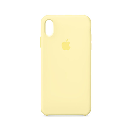 Apple iPhone XS Max Silikon Case, samtgelb