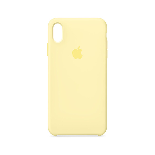 Apple iPhone XS Max Silikon Case, samtgelb