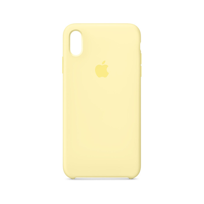 Apple iPhone XS Max Silikon Case, samtgelb