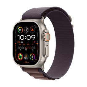 Apple Watch Ultra 2 GPS + Cellular, Titan, 49mm Alpinarmband, medium, indigo&amp;gt;