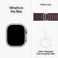 Apple Watch Ultra 2 GPS + Cellular, Titan, 49mm Alpinarmband, medium, indigo&gt;