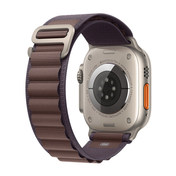 Sie sehen das Produktbild 03 von Apple Watch Ultra 2 GPS + Cellular, Titan, 49mm Alpinarmband, large, indigo> Apple Watch Ultra 2 GPS + Cellular, Titan, 49mm Alpinarmband, large, indigo>