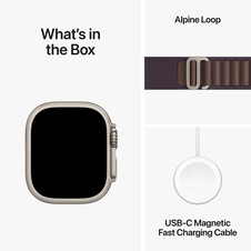 Sie sehen das Produktbild 04 von Apple Watch Ultra 2 GPS + Cellular, Titan, 49mm Alpinarmband, large, indigo> Apple Watch Ultra 2 GPS + Cellular, Titan, 49mm Alpinarmband, large, indigo>