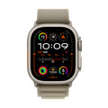 Apple Watch Ultra 2 GPS + Cellular, Titan, 49mm Alpinarmband, large, oliv