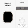 Sie sehen das Produktbild 04 von Apple Watch Ultra 2 GPS + Cellular, Titan, 49mm Trail Loop, grün/grau - S/M Apple Watch Ultra 2 GPS + Cellular, Titan, 49mm Trail Loop, grün/grau - S/M