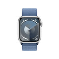 Sie sehen das Produktbild 03 von Apple Watch Series 9 GPS + Cellular, Aluminium silber, 41mm mit Sport Loop, winterblau> Apple Watch Series 9 GPS + Cellular, Aluminium silber, 41mm mit Sport Loop, winterblau>