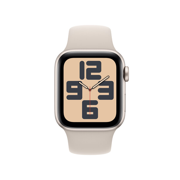 Sie sehen das Produktbild 02 von Apple Watch SE GPS, Aluminum polarstern, 40mm mit Sportarmband, polarstern - M/L> Apple Watch SE GPS, Aluminum polarstern, 40mm mit Sportarmband, polarstern - M/L>