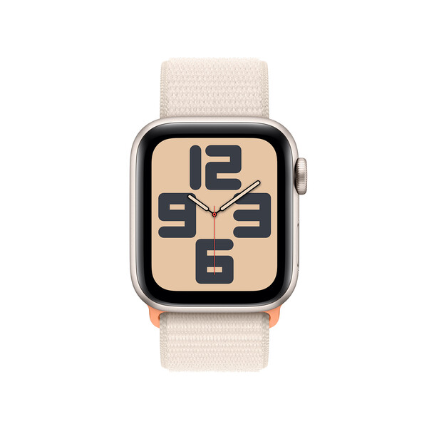 Apple Watch SE GPS, Aluminum polarstern, 40mm mit Sport Loop, polarstern>