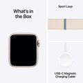 Apple Watch SE GPS, Aluminum polarstern, 40mm mit Sport Loop, polarstern>