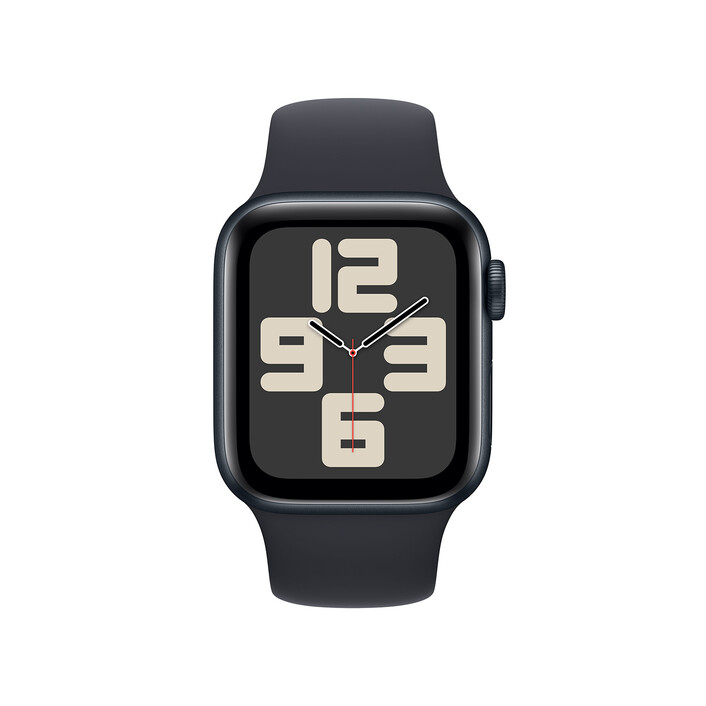 Sie sehen das Produktbild 02 von Apple Watch SE GPS, Aluminum mitternacht, 40mm mit Sportarmband, mitternacht - S/M> Apple Watch SE GPS, Aluminum mitternacht, 40mm mit Sportarmband, mitternacht - S/M>