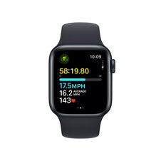 Sie sehen das Produktbild 05 von Apple Watch SE GPS, Aluminum mitternacht, 40mm mit Sportarmband, mitternacht - S/M> Apple Watch SE GPS, Aluminum mitternacht, 40mm mit Sportarmband, mitternacht - S/M>