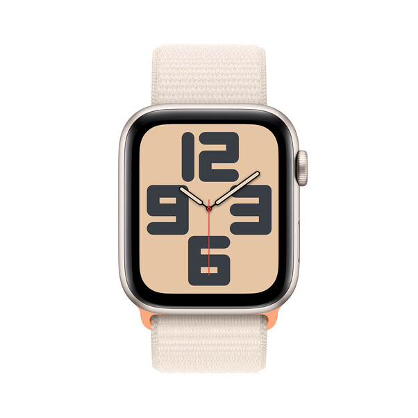 Apple Watch SE GPS, Aluminum polarstern, 44mm mit Sport Loop, polarstern>