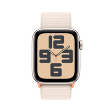 Apple Watch SE GPS, Aluminum polarstern, 44mm mit Sport Loop, polarstern>