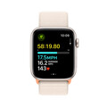 Apple Watch SE GPS, Aluminum polarstern, 44mm mit Sport Loop, polarstern>