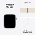 Apple Watch SE GPS, Aluminum polarstern, 44mm mit Sport Loop, polarstern>